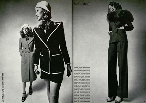 yves saint laurent couture collection of 1971